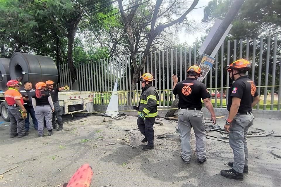 El accidente ocurrió en Miguel Alemán, en Apodaca.