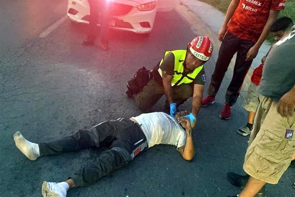 El accidente se reportó alrededor de las 18:30 horas, sobre la Avenida Águila Real, entre Alondra y Alcatraz, en la Colonia Villas de San Francisco.