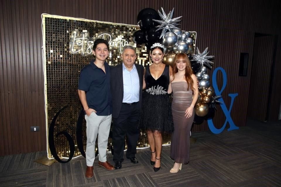 Adrián Garza Salazar, Óscar Manuel Garza Tamez, Diamantina Salazar de Garza y Katia Garza Salazar