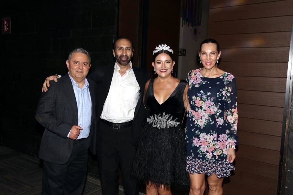 Óscar Manuel Garza Tamez, Jorge Antún, Diamantina Salazar de Garza y Marcela Mejía