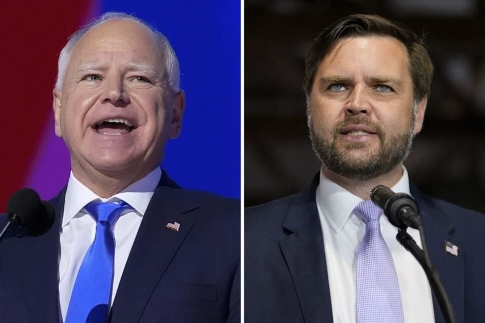 El debate de candidatos a la Vicepresidencia de EU, Tim Walz y JD Vance, dio inicio desde Nueva York.