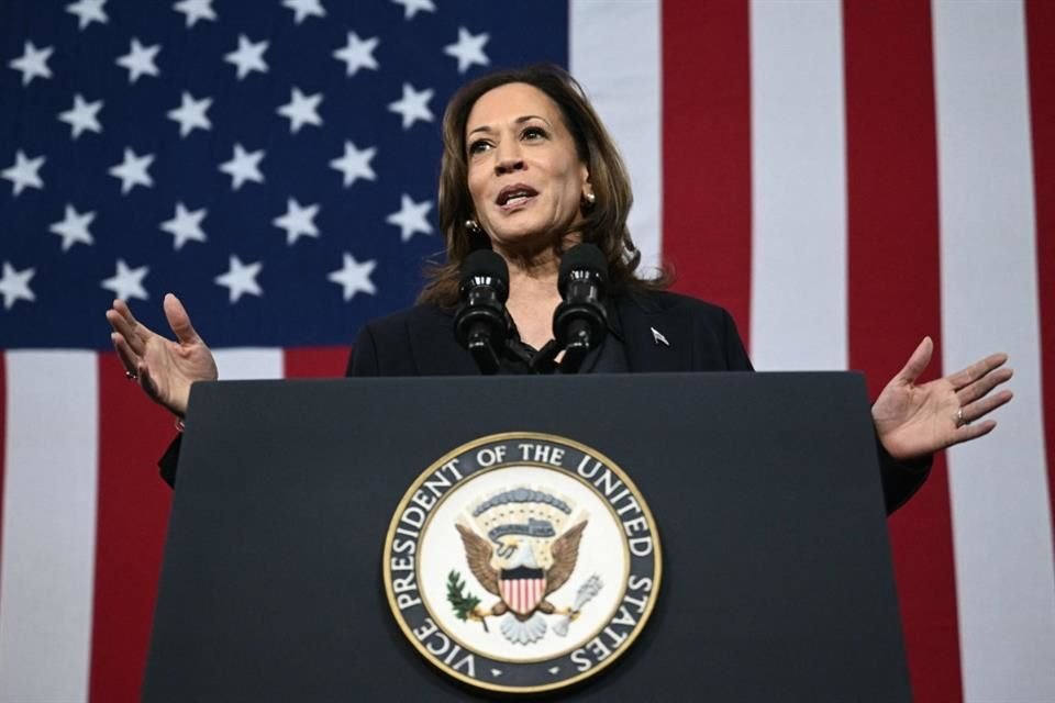 La Vicepresidenta Kamala Harris durante un evento en Detroit, el 4 de octubre del 2024.