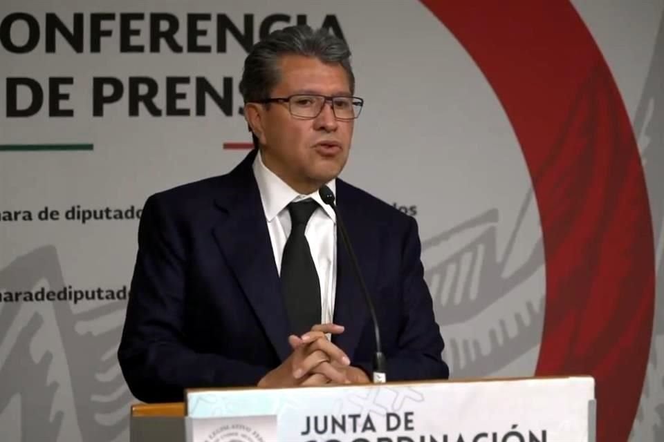 Ricardo Monreal, líder de la bancada de Morena.