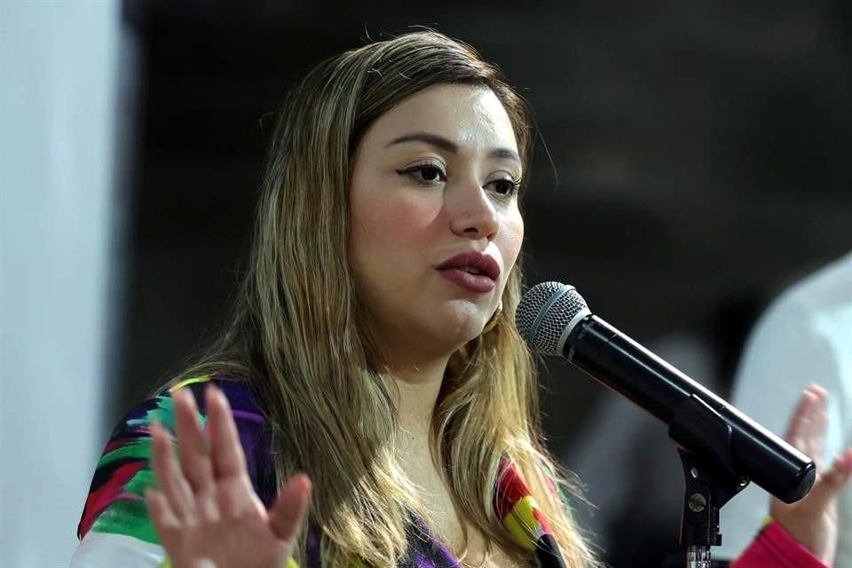 Anylú Bendición, coordinadora de Morena en el Congreso.