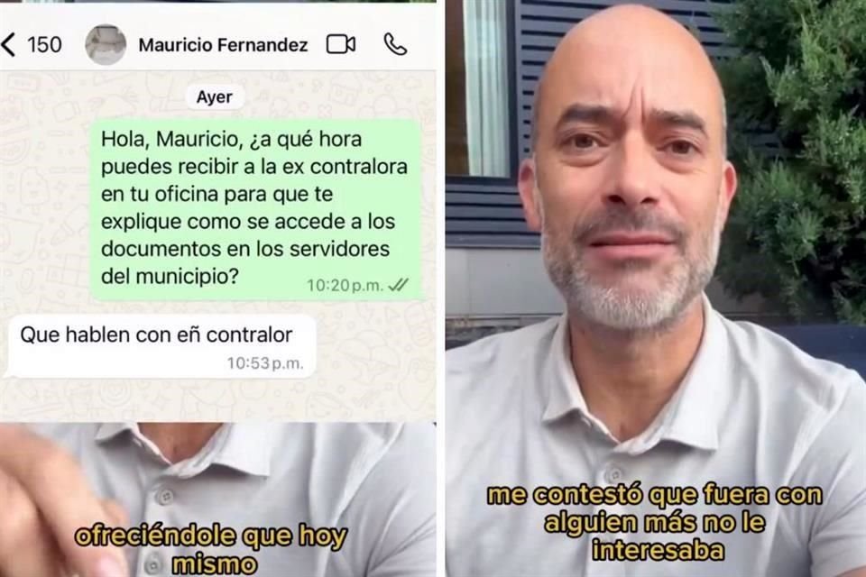 Para Miguel Treviño la respuesta del Alcalde Mauricio Fernández refleja un desinterés.