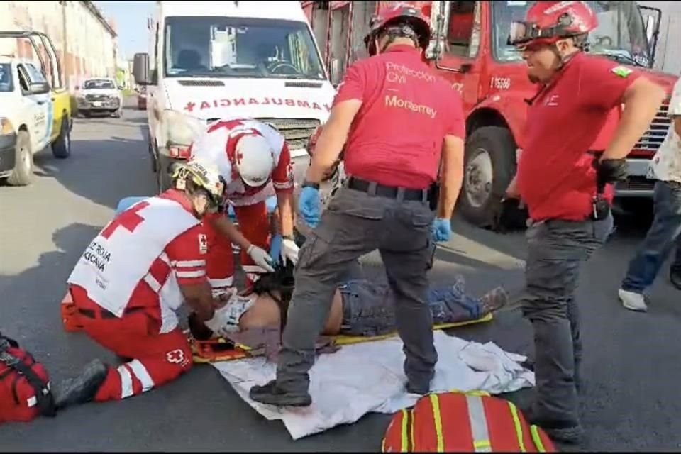 El accidente fue reportado alrededor de las 16:20 horas.