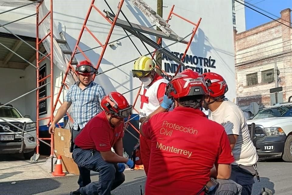 El accidente fue reportado alrededor de las 16:20 horas.