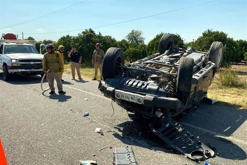 El accidente se reportó poco después de las 15:00 horas.