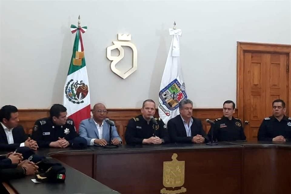El Secretario de Seguridad, Gerardo Escamilla, dio una rueda de prensa tras reunión de seguridad.