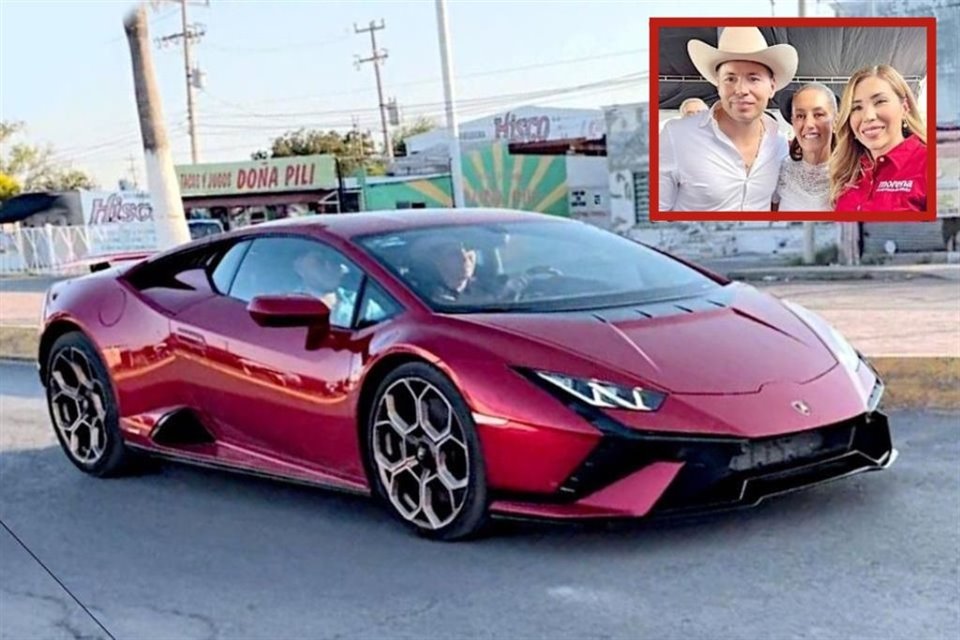 Antonio 'Tony' Flores, diputado local de la 4T en Coahuila, dio un paseo en Municipio de Múzquiz a bordo de su Lamborghini de más de 75 mdp.