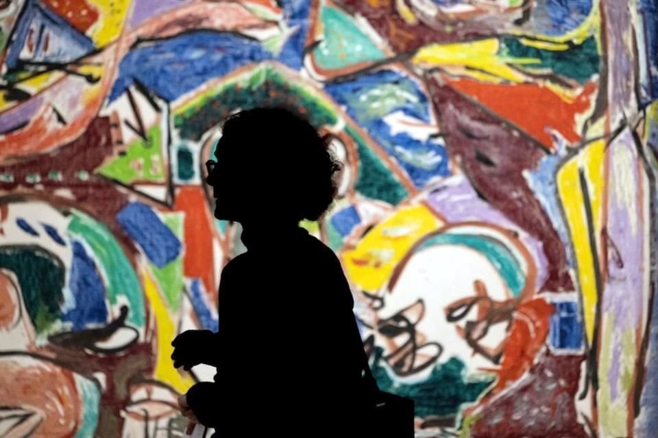 La muestra de Pollock abre al público este martes en el Museo Picasso de París y permanecerá en exhibición hasta enero de 2025. en la imagen el cuadro 'La clave'.