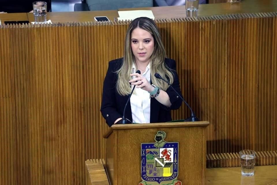 Diputada Claudia Chapa, coordinadora de la bancada del PVEM.