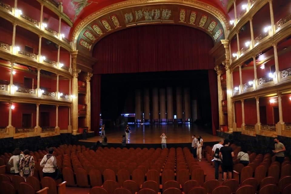 El Teatro Degollado tiene una agenda lenta para lo que resta del año, hay apenas una veintena de actividades programadas.