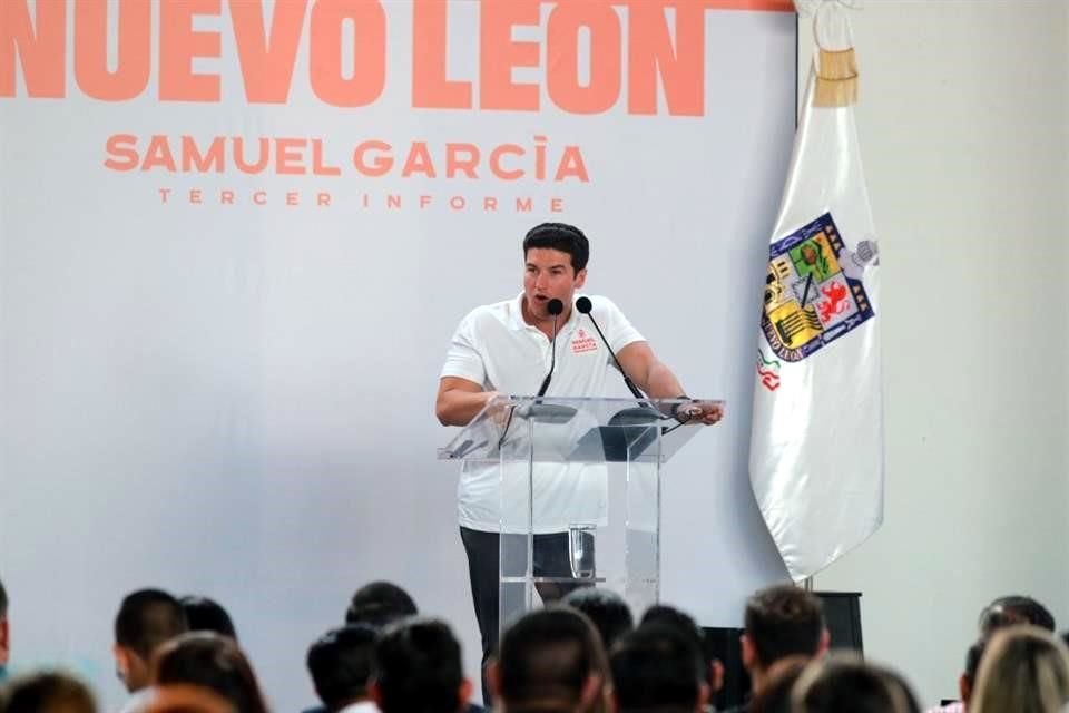 Samuel García, Gobernador de Nuevo León.