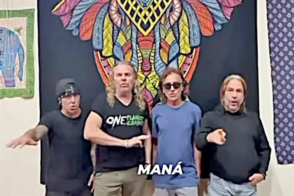 La banda Maná fue parte vital en el clip difundido.