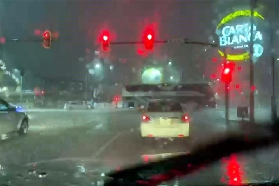 Las precipitaciones se presentaron en el Centro de la Ciudad.