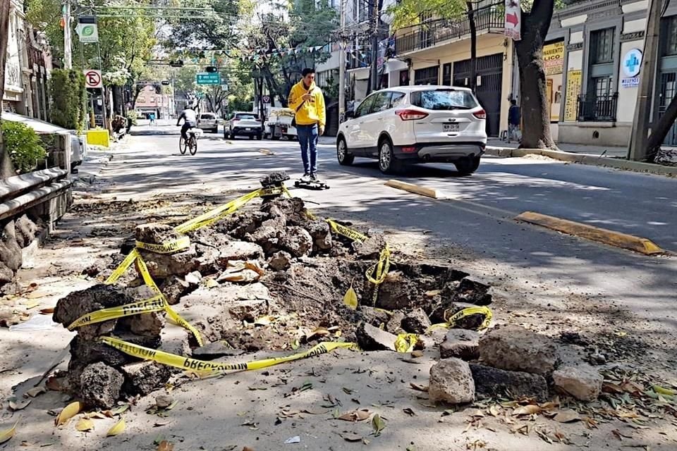 La oquedad fue olvidada por días tras haber sido abierta.