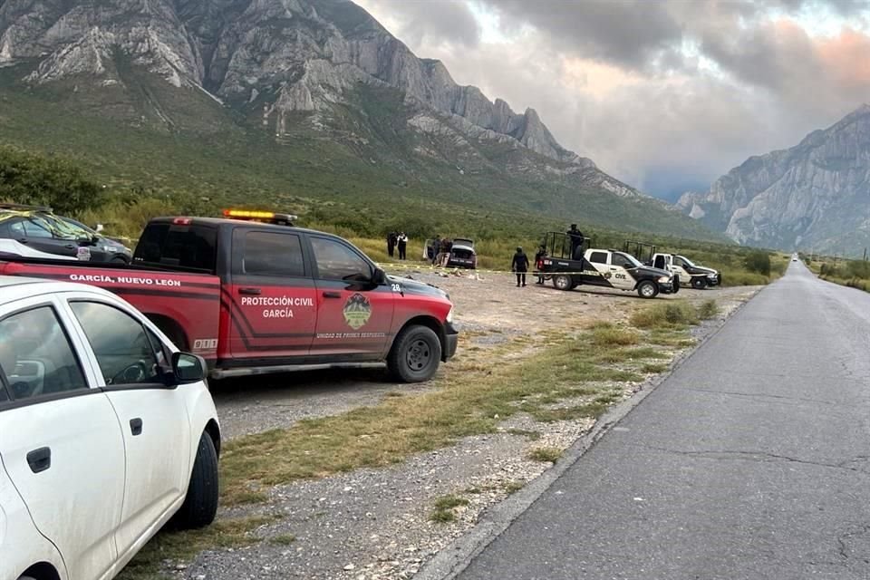 El cuerpo de una mujer asesinada a balazos es localizado en la brecha de un terreno baldío, en la Carretera a las Grutas de García.