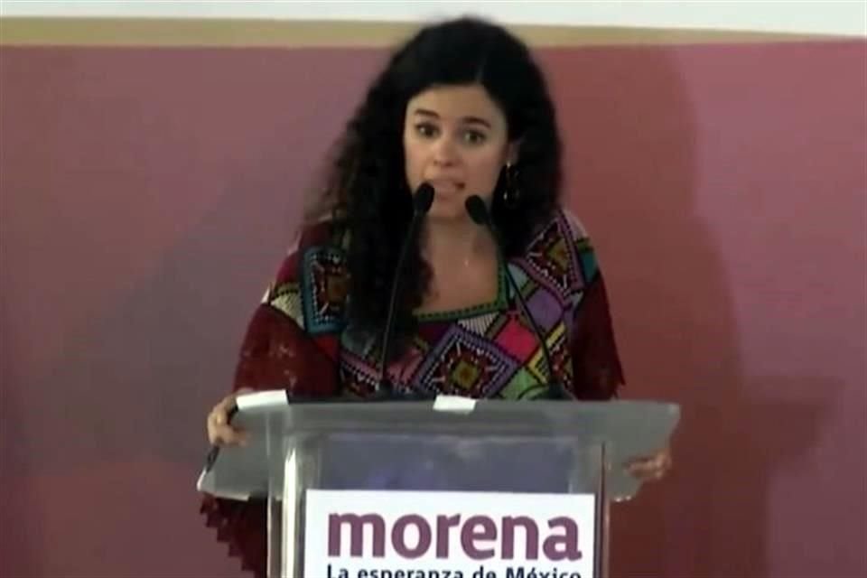 Luisa Alcalde, líder de Morena, pidió a su militancia respaldar a la Presidenta ante 'trabas' de jueces para frenar la elección judicial.