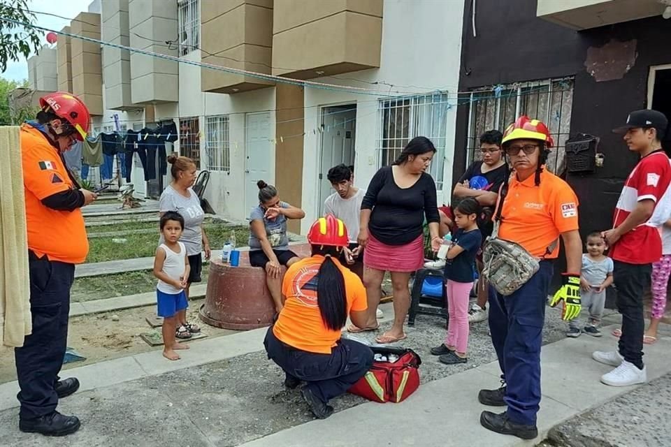 Iker Alejandro, de 7 años, resultó con lesiones luego de que le explotó un cuete.