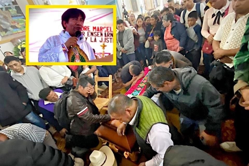 Ayer mismo inicio el sepelio del sacerdote en su parroquia.