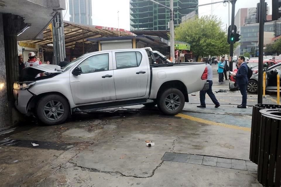 El accidente fue reportado a las 8:15 horas.