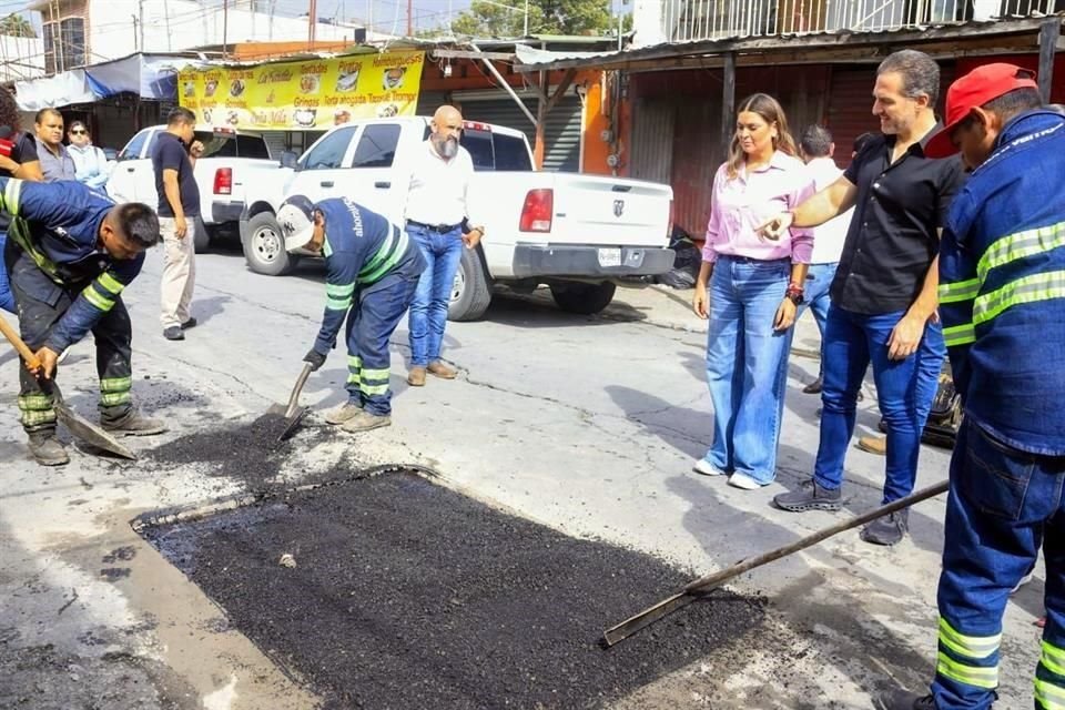 El Alcalde inició este operativo que incluye bacheo, iluminación, recolección de basura y pintura.