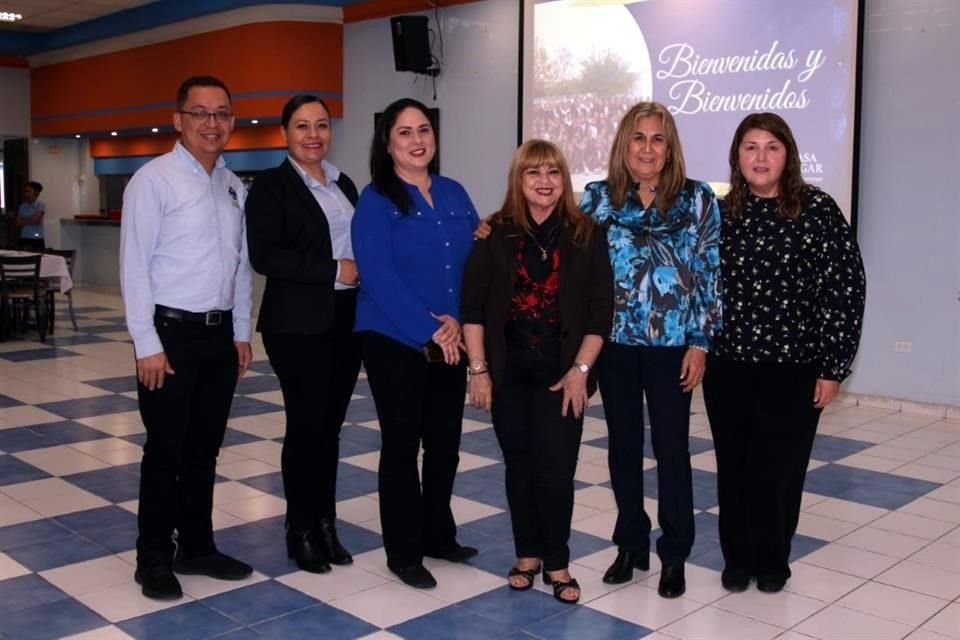 Rogelio Villarreal, Angélica López, Eloísa Rodríguez Cantú, Antonieta Cavazos, Yolanda Ledezma y Mónica Obregón