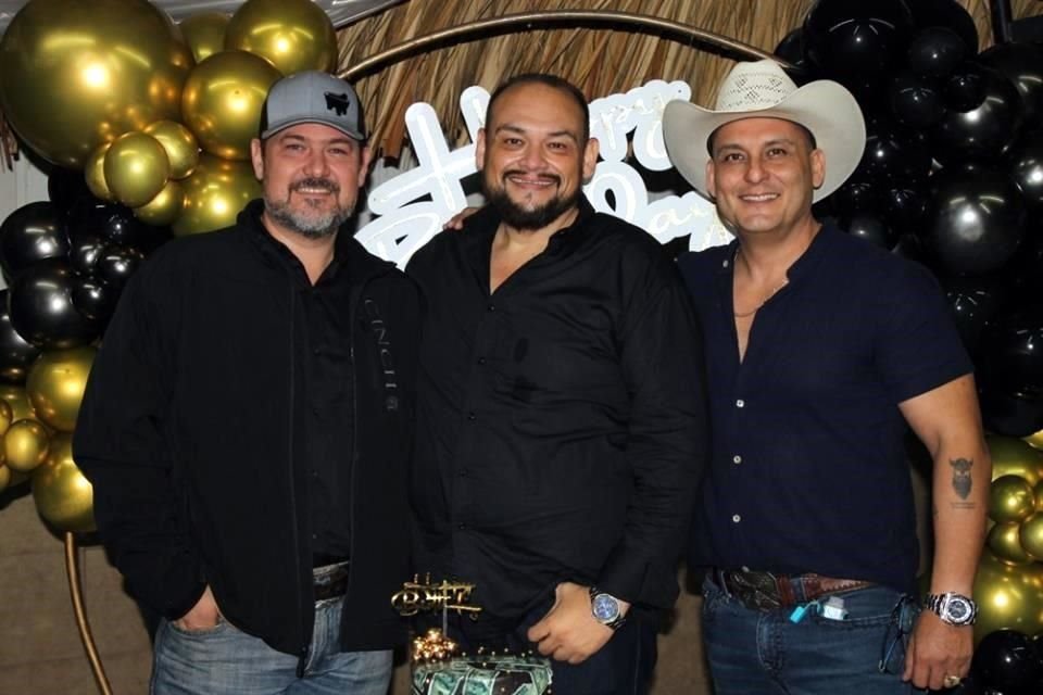 Rafa Villarreal, Amador Montiel y Sergio Aguilar