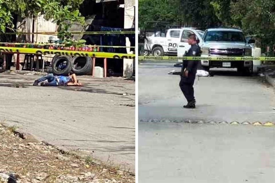 Tirado boca abajo, quedó un joven, de unos 25 años, que vestía playera blanca, pantalón negro y tenis blanco con gris, mientras que otra víctima fue localizada detrás de una camioneta, sobre la calle Santos Degollado, en la Col. Arboledas de Río Pilón.