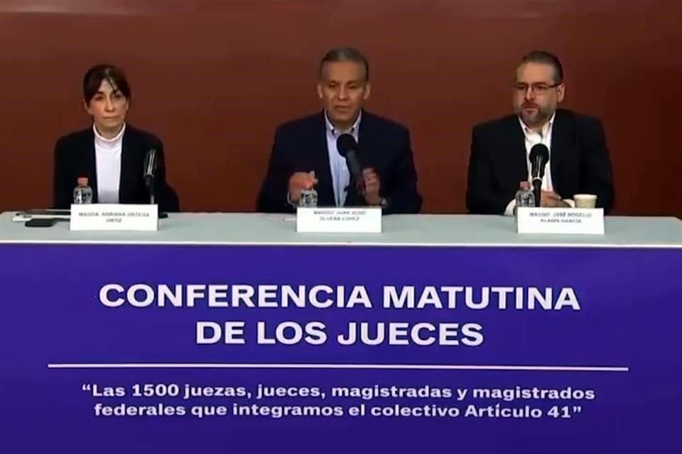 El magistrado Juan José Olvera López mencionó que se pueden presentar demandas de amparo, acciones de inconstitucionalidad y controversias constitucionales contra esta reforma.