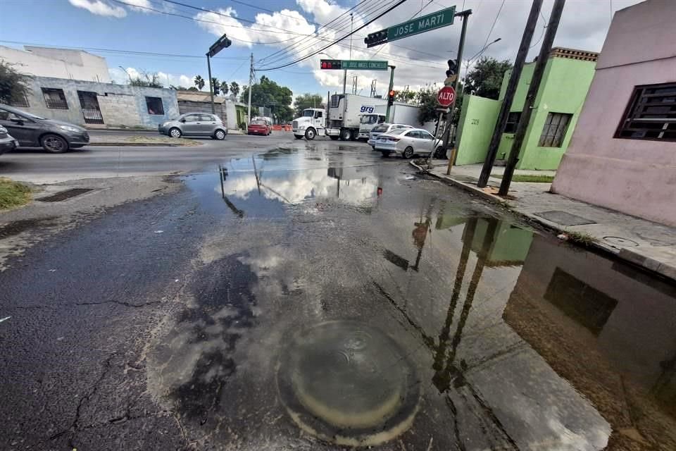 Aunque también llegó a afectar, durante un recorrido, se constató que la fuga en este punto quedó solucionada. 