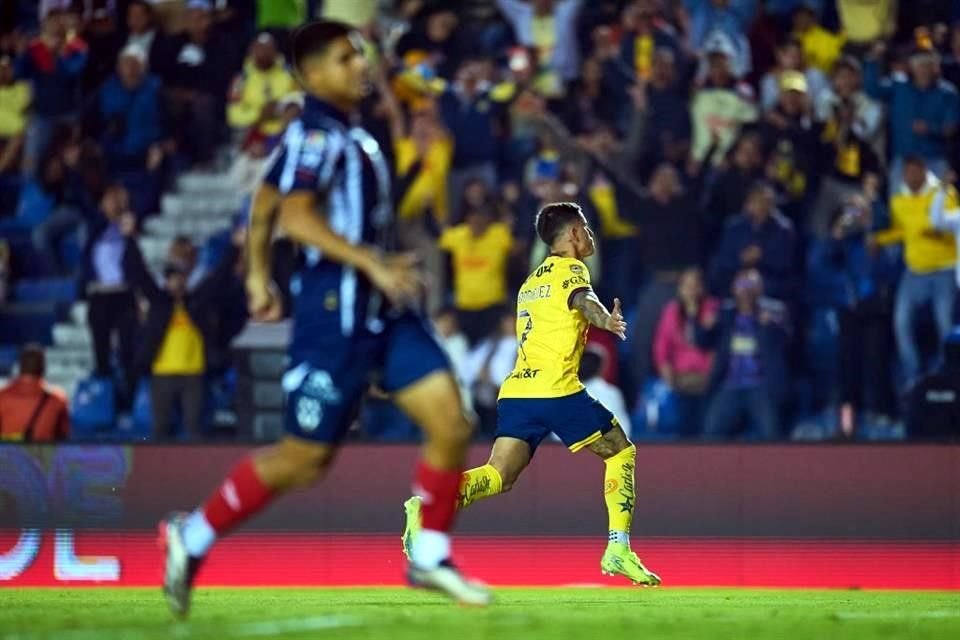 Brian Rodríguez adelantó a las Águilas al minuto 49.