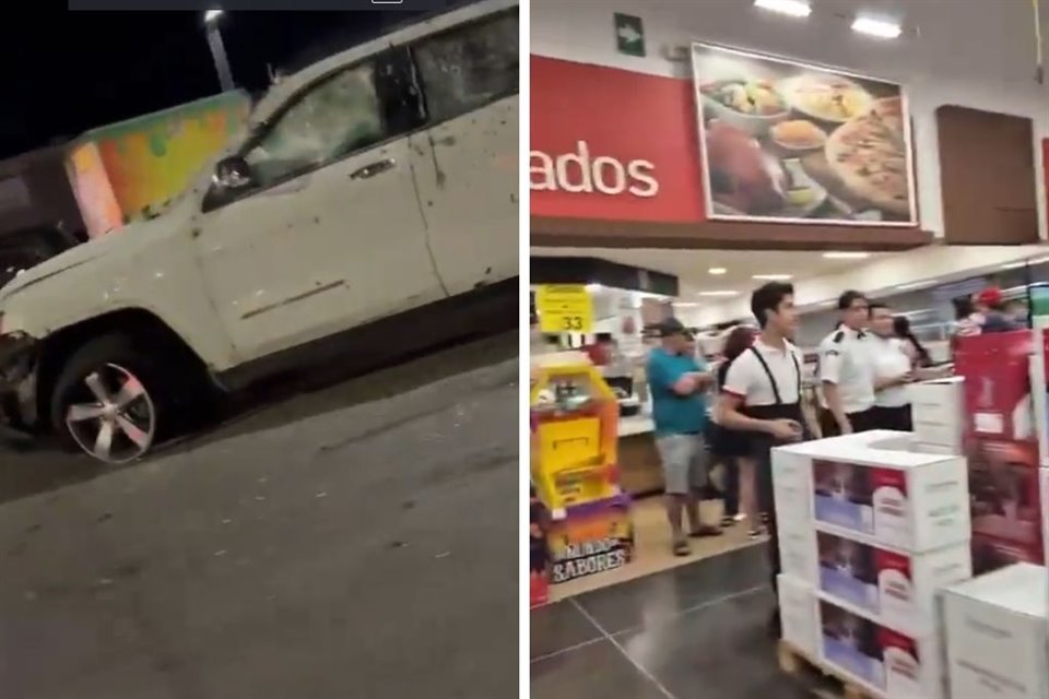 Una fuerte balacera causó pánico entre habitantes de Mazatlán, quienes se encerraron en una plaza para resguardarse de los disparos.