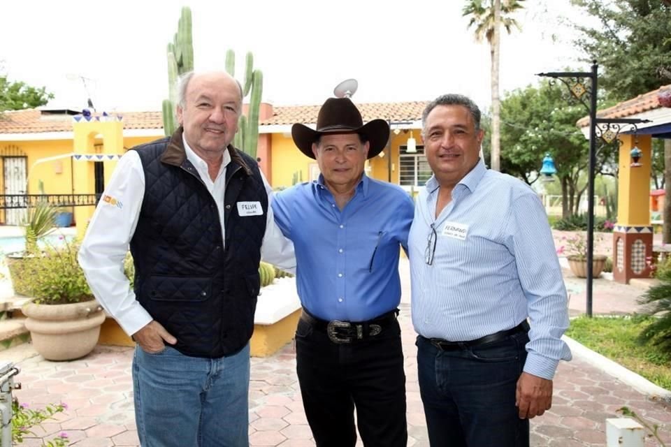 Felipe Vidaurri, Jorge Montemayor y Fernando Torres