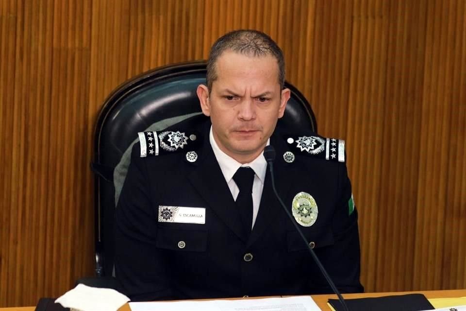 Secretario de Seguridad, Gerardo Escamilla.