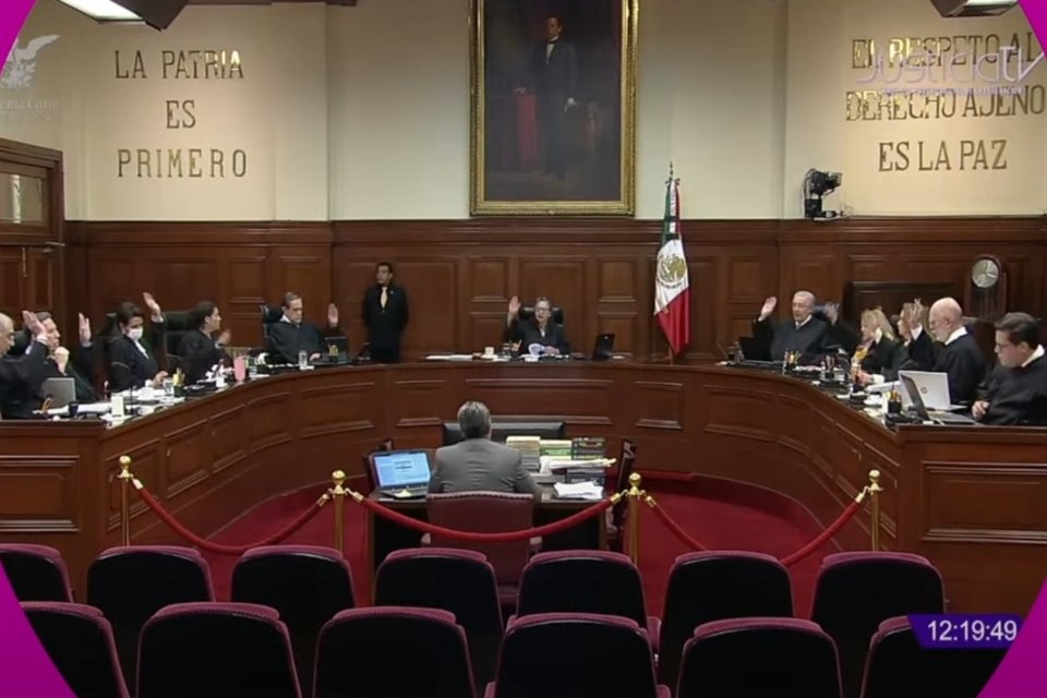 Sesión de la Suprema Corte de Justicia la Nación. 