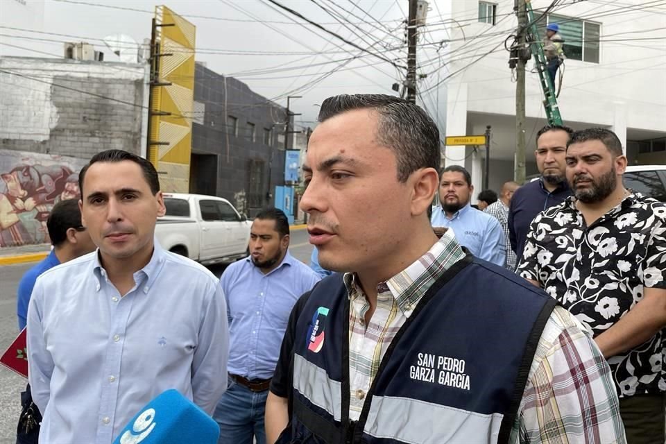 Miguel Ángel Ávila, Secretario de Servicios Públicos y Luis Susarrey, Secretario General.