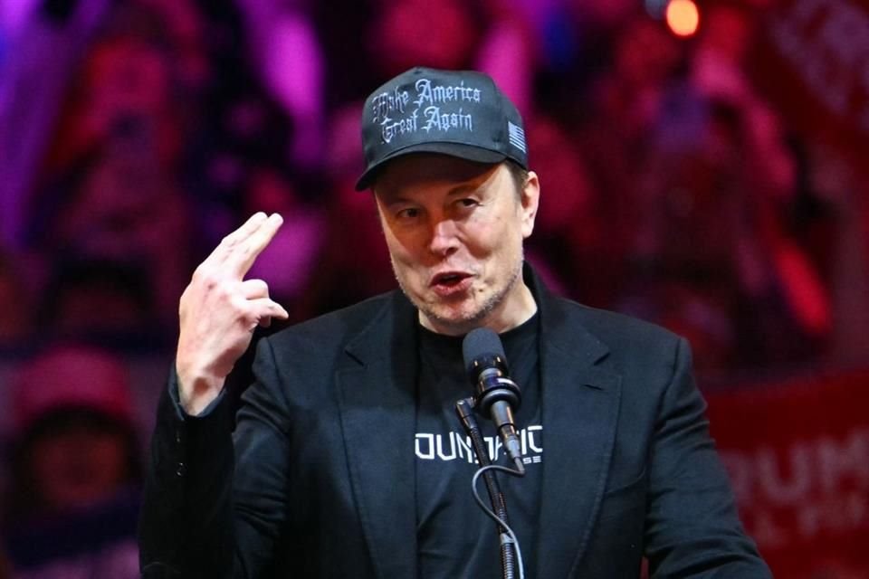 El CEO de Tesla, Elon Musk, durante un evento de campaña de Donald Trump en el Madison Square Garden, el 27 de octubre del 2024.