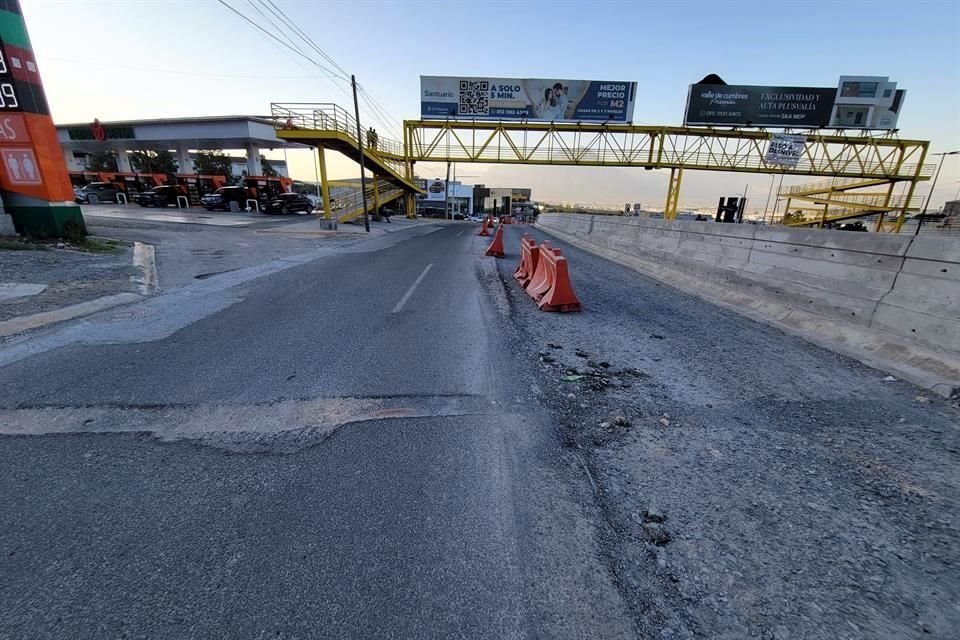  Las autoridades tienen pendiente la pavimentación de las laterales de Leones y Puerta de Hierro, así como los retornos y una rotonda.