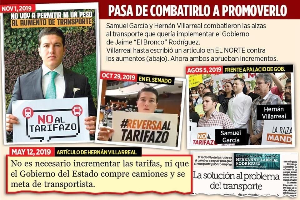 Samuel García y el transporte público. Metro