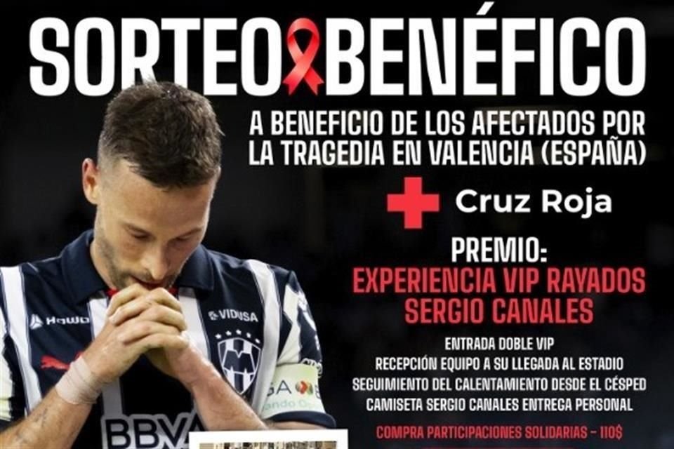 Sergio Canales hará un sorteo a beneficio de los afectados por la DANA en Valencia.