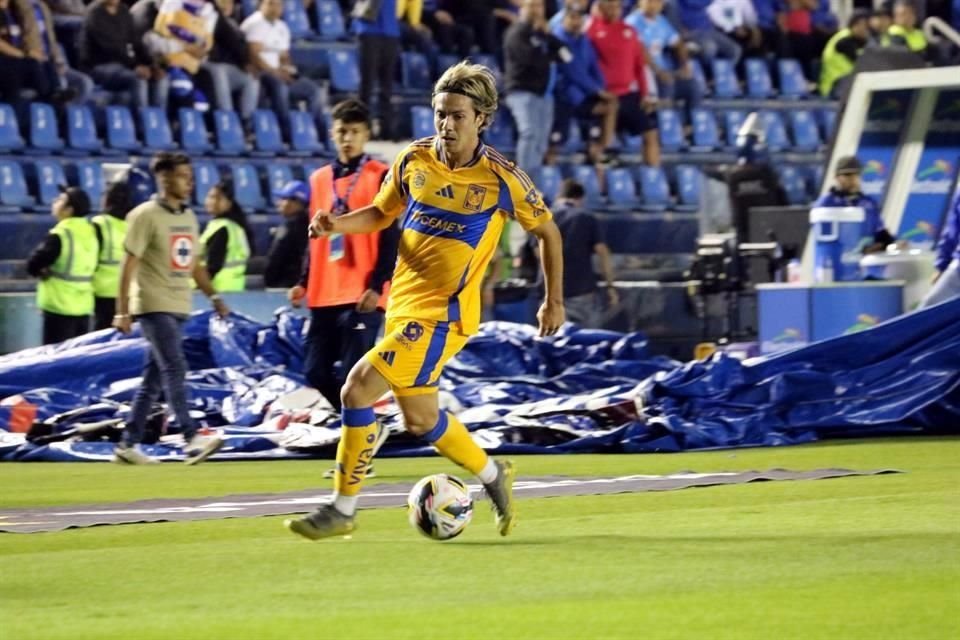 Sebastián Córdova pesó muy poco en la ofensiva de Tigres.