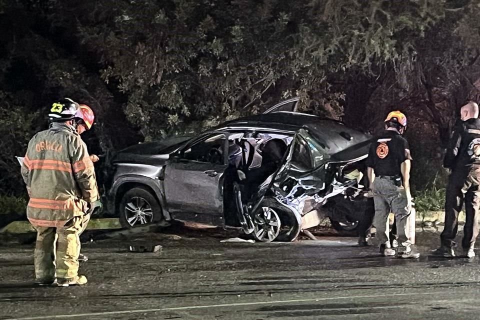 El accidente fue reportado poco antes de las 5:00 horas.