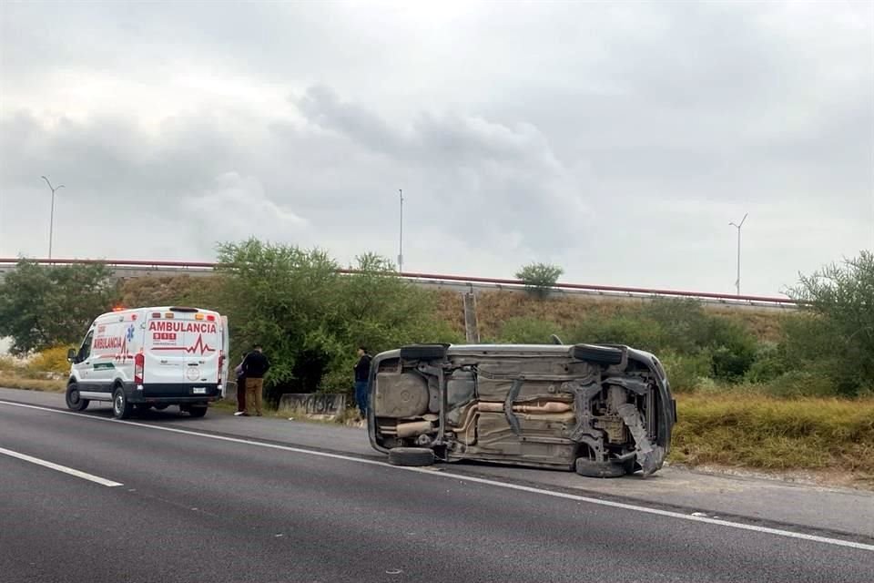 El accidente se reportó a los cuerpos de auxilio cerca de las 10:00 horas.