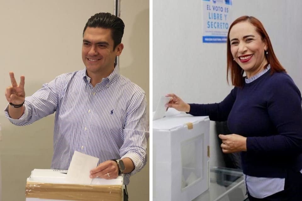 Jorge Romero y Adriana Dávila se postularon para la dirigencia del PAN.