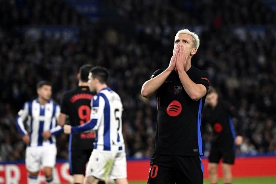 Barcelona perdió una racha de siete victorias consecutivas y su ventaja sobre el Real Madrid en el liderato se recortó a seis puntos.