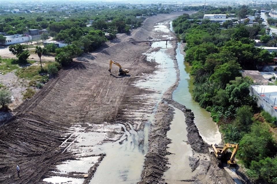   El cauce recuperó su capacidad hidráulica en el tramo que ya fue intervenido por las autoridades.