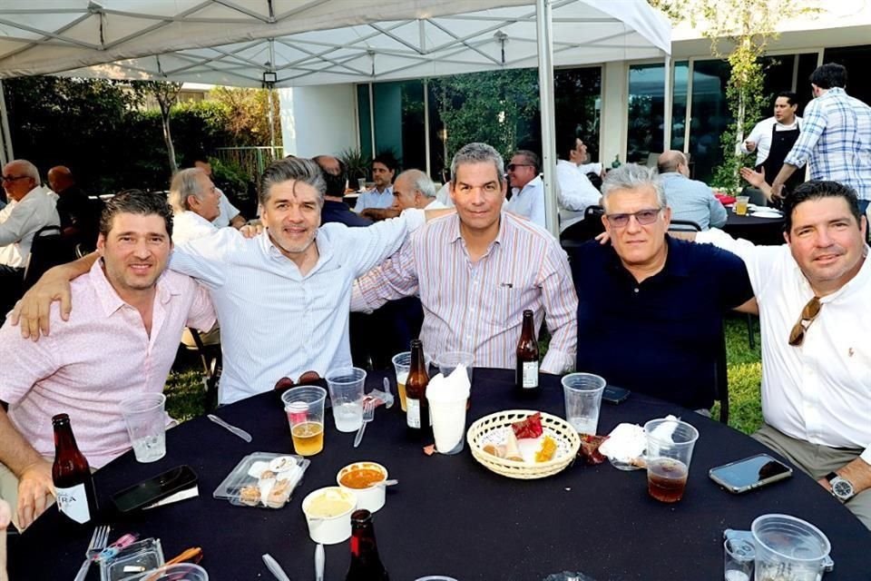 Andrés Elosúa, Arnoldo Cepeda, Raúl Garza, Juan Carlos Calderón y Alejandro Vega