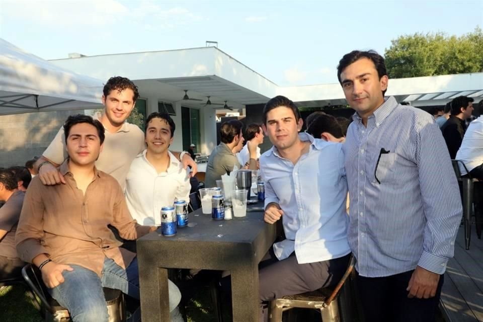 Daniel Lozano, José Manuel Garza, Guillermo Sillas, Rodrigo Alvarado y Héctor Zertuche